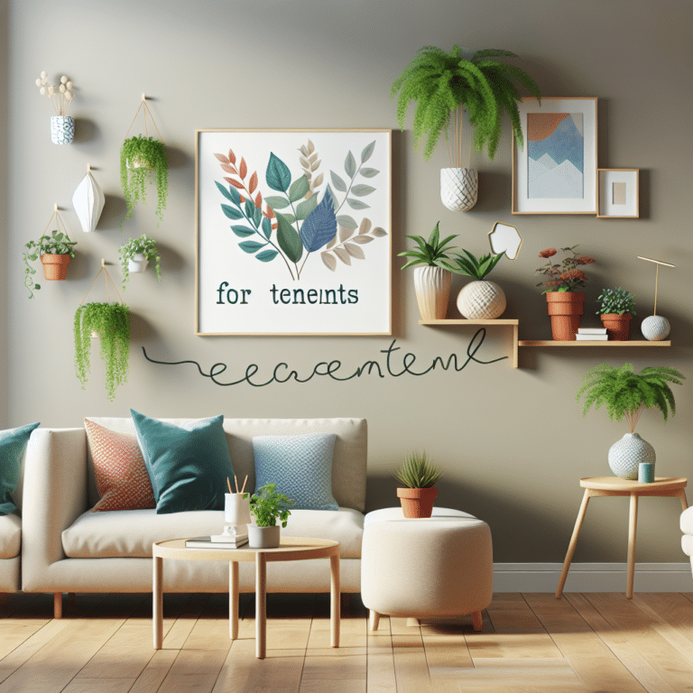 Simple Wall Decor Ideas for Tenants