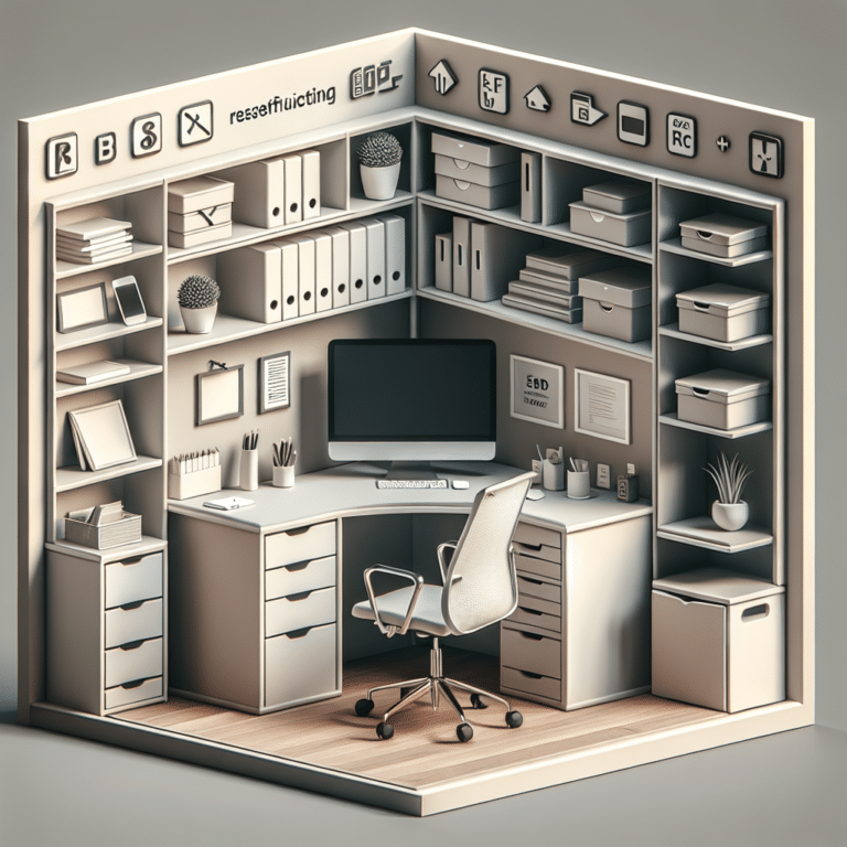 Small Corner Office Setup for Renters