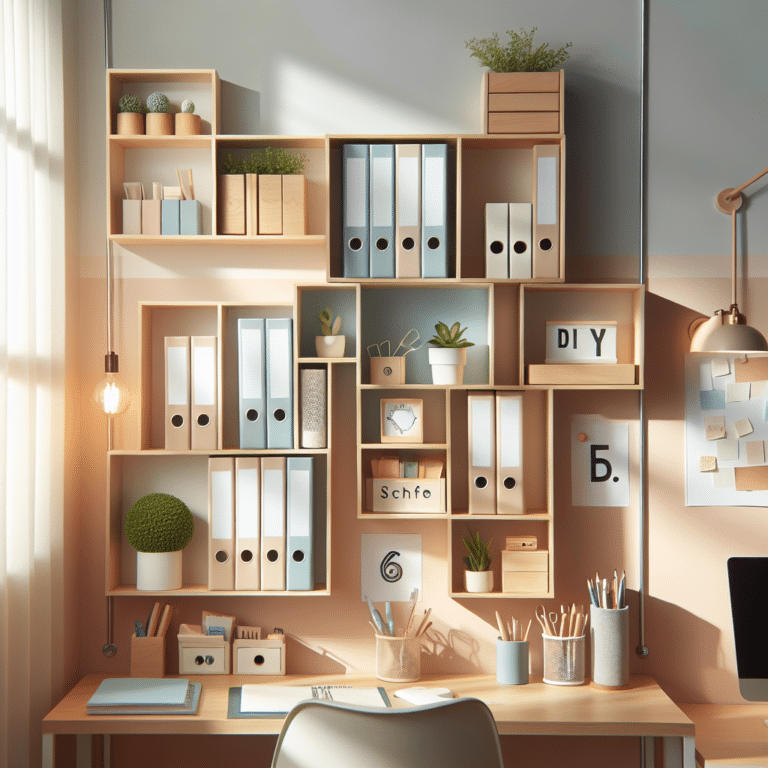 Compact DIY Shelves for Small Office Spaces