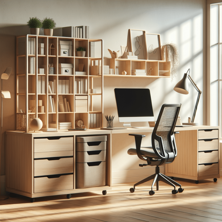 Revamp Your Home Office with Portable Shelving Units