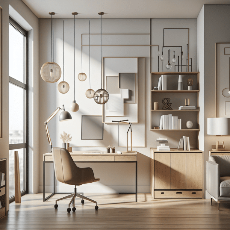 Minimalist Lighting Ideas for a Stylish Home Office