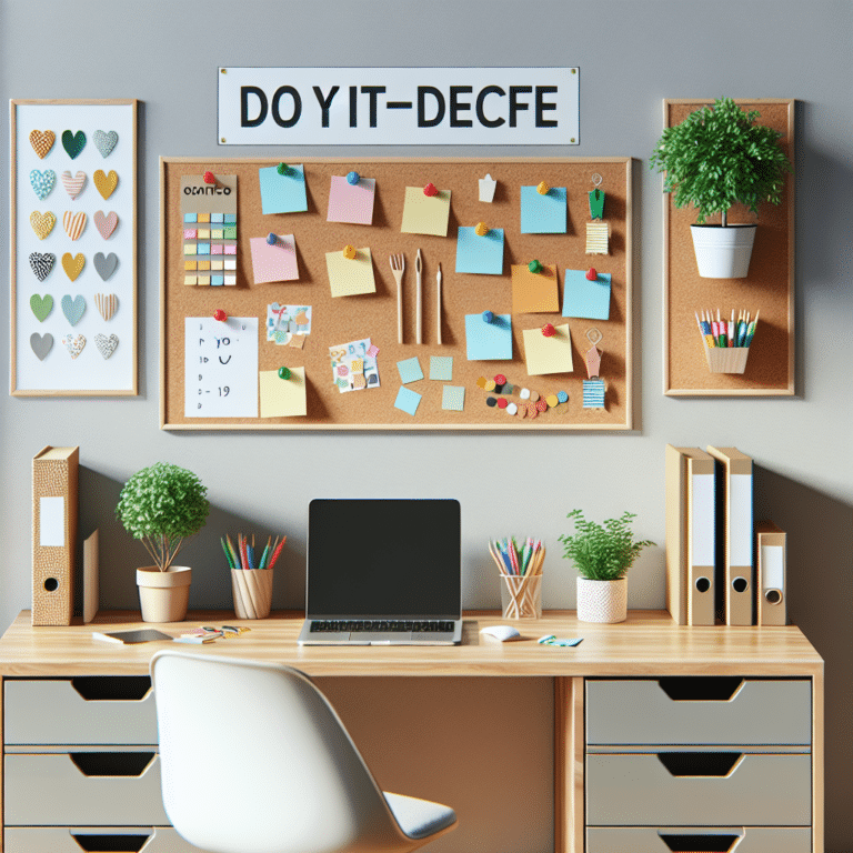 Cheap DIY Office Decoration for Renters