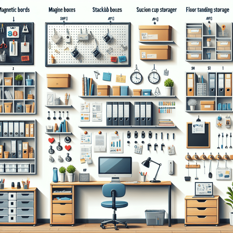 Creative No-Drill Storage Ideas for Office Spaces