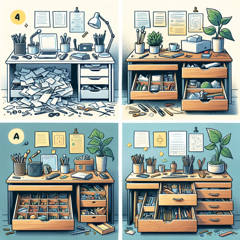 DIY Organizers: Decluttering the Desk and Drawers