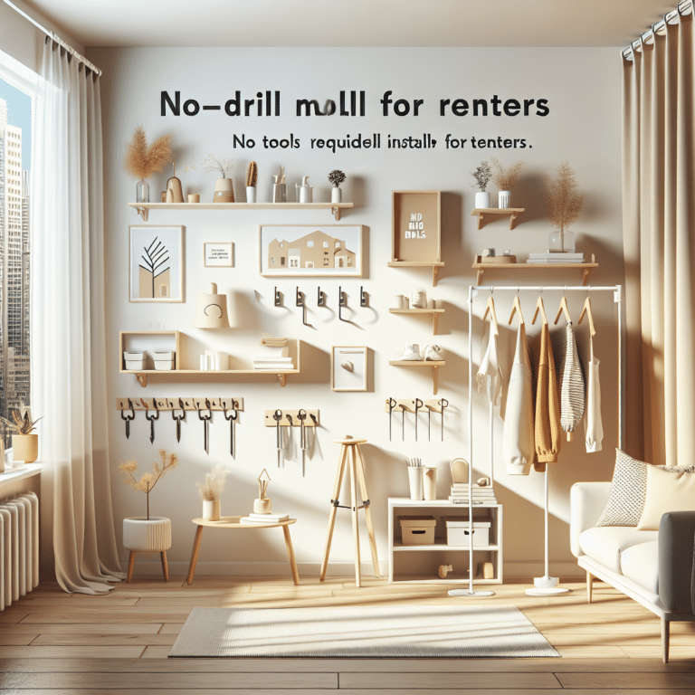 Exploring the Best No-Drill Furniture for Renters