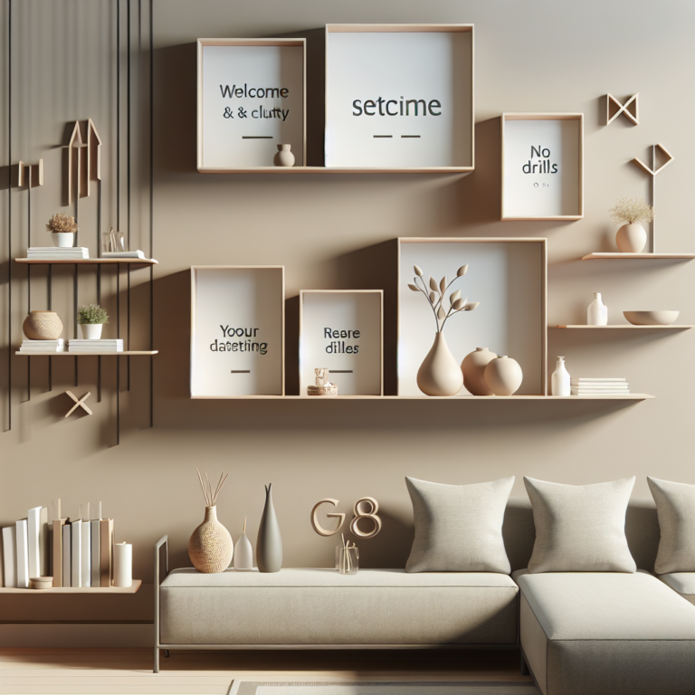 Highly Rated No-Drill Shelves for Apartments