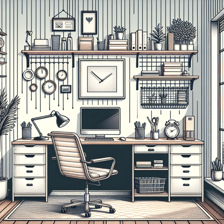 Creating a Functional Home Office without a Single Drill Hole