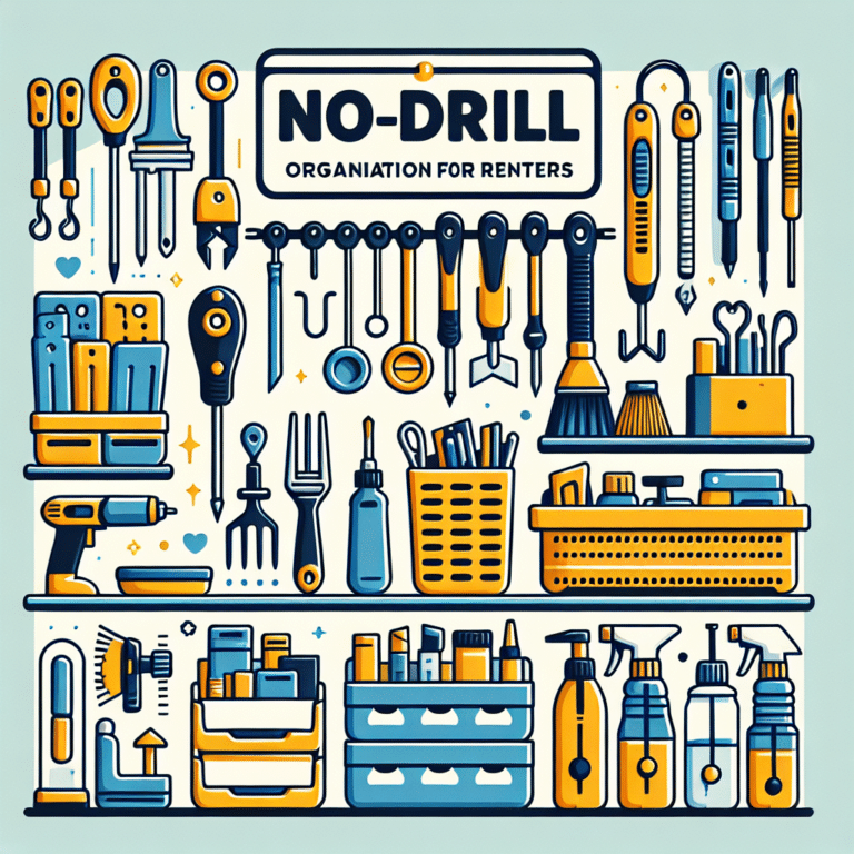 Practical No-Drill Organization Tools for Renters