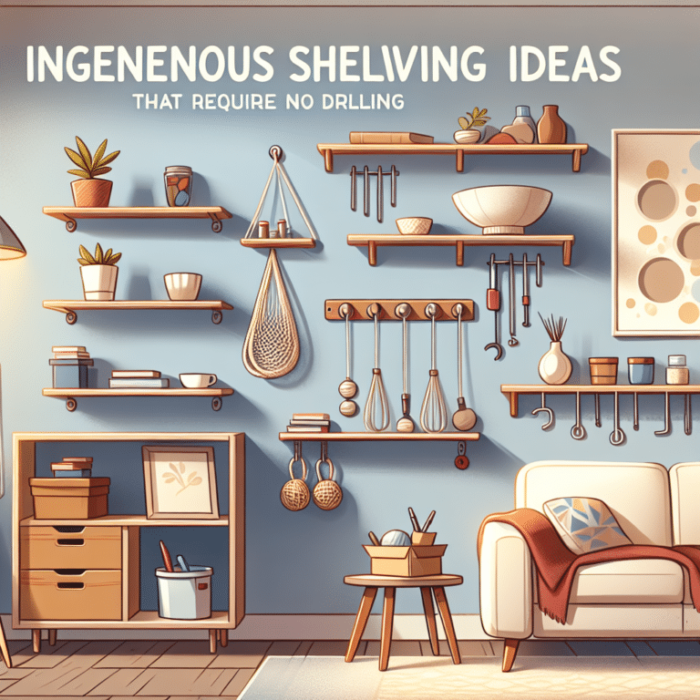 Shelving Ideas for Renters: No Drilling Needed